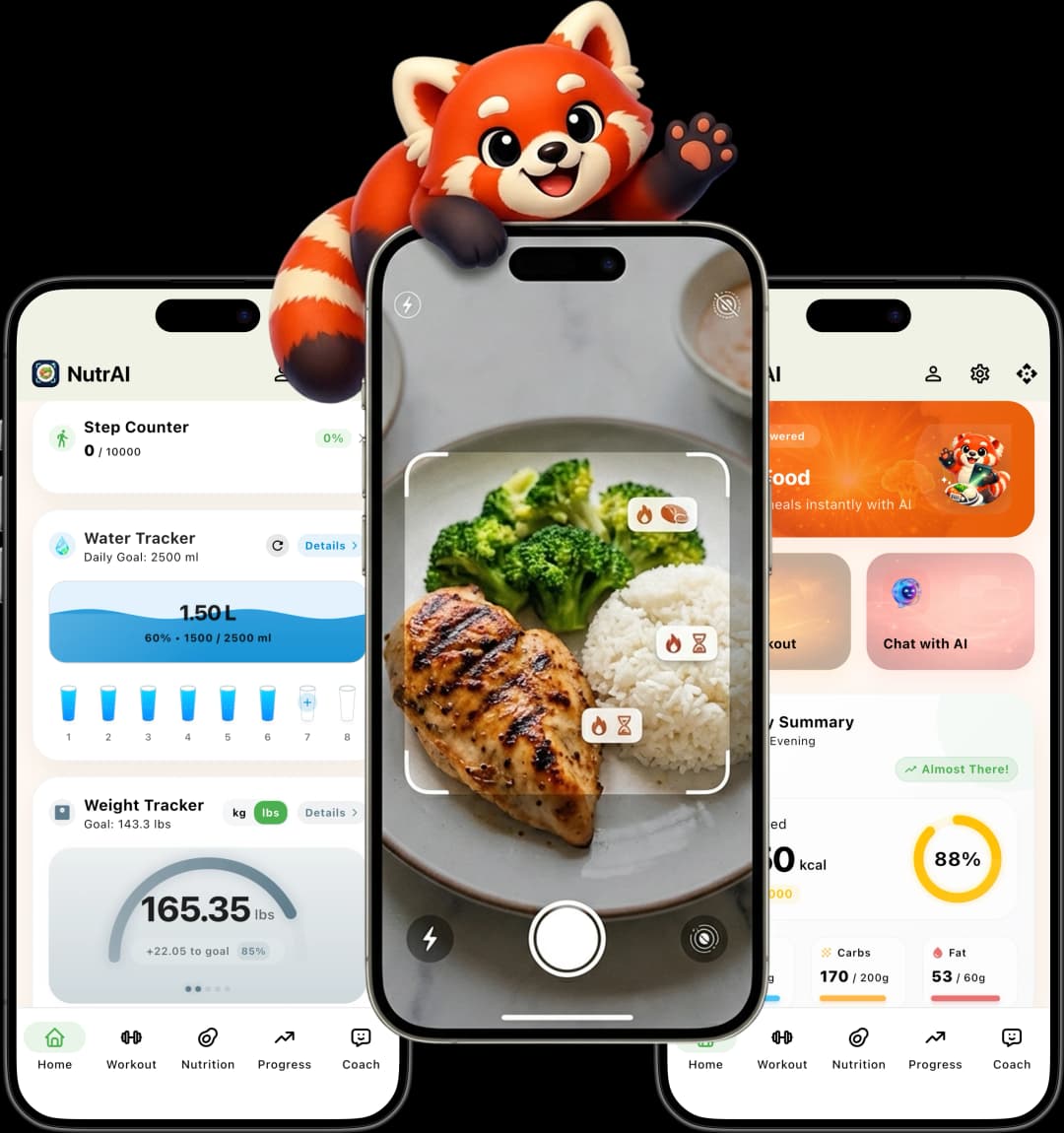 NutrAI Calorie Tracker app screenshot